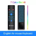 Vontar T8 Plus Backlit 2.4ghz Air Mouse Wireless Keyboard Touchpad Voice Iremote Control For Android Tv Box Mini Pc Projector