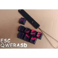 8pcs Rog Sublimation Pbt Keycaps Oem Esc Qwerasd Key Cap For Cherry Mx Switch Mechanical Keyboard Diy Decoration With Key Puller