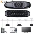 C120 Fly Air Mouse Gyro Sensor English Russian Backlit Keyboard Wireless 2.4g Rf Remote Control For Gaming Android Smart Tv Box