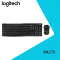 โลจิเทค (Logitech) MK270 คีย์บอร์ดไร้สายและ Office Combo เมาส์แป้นพิมพ์และเมาส์ Combo ขนาดเต็มกับไร้สาย 2.4G ผู้รับจัดซื้อจัดจ้างขององค์กรสีดำ