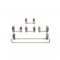 Everglide Black Transparent Gold Plated Pcb Screw In Stabilizer For Custom Mechanical Keyboard Gh60 Xd64 Xd84 6.25x 2x 7x Xd87