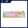 KEYBOARD (คีย์บอร์ด) NUBWO X33 ALISTAR (YELLOW CUSTARD) (BLUE SWITCH - MINI RGB LED - EN/TH)