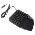 Gaming Keyboard Professional One/single Hand Usb Wired Keyboards Esport Gamer Keyboard For Lol Dota 2 Desk Lap