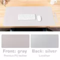 Double-side Mouse Pad Waterproof Pu Leather Desk Pad Portable Large Gaming Mousepad Gamer Mice Mat 60x30cm 80x40 90x45 120x60cm