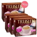 Truslen Coffee Plus Collagen Instant Coffee Mix ทรูสเลน พลัส กาแฟไขมันต่ำ ไม่มีน้ำตาล ผสมคอลลาเจน 16g. x10ซอง (3กล่อง+แถม1)
