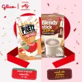 AGF Blendy เอจีเอฟ เบลนดี้ สติ๊ก โกโก้โอเล 8 ซอง 1 กล่อง และ กูลิโกะ เพรทซ์ ฮาร์เวซท์ รสแอปเปิ้ล 34 กรัม 1 กล่อง ขนมทานเล่น