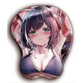 Fffas 3d Mouse Pad Stereoscop Ergonomic Sexy Breast Oppai Busty Boob Anime Girl Gamer Wrist Rest Mousepad For Lappc Keyboard