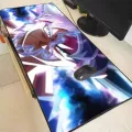 Mrgbest Goku Face Dragon Ball Anime Mouse Pads Al Stitched Edges Desk Pads Irrugular Glowing Mouse Pad