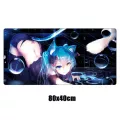 Custom Diy Mouse Pad Anime Hatsune Miku Large Gaming Mousepad Gamer Xl Sexy Girl Otaku Rubber Computer Locking Edge Keyboard Mat