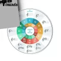 Yinuoda Design Circle Of Fifths Rubber Pc Computer Gaming Mousepad Diy High-end Protector Gaming Mousepad For Music Fans