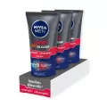 Nivea Men Acne Oil Clear Mud Foam 50 g x 3.นีเวีย เมน แอคเน่ ออยล์ เคลียร์ มัด โฟม ขนาด 50 กรัม แพ็ค 3 หลอด