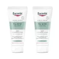 Eucerin Pro ACNE Solution Cleansing Foam 50g. (2หลอด) ยูเซอริน โปร แอคเน่ โซลูชั่น เจนเทิล คลีนซิ่ง โฟมล้างหน้าจัดการสิว