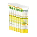 Garnier Light Foam 15 ml x 6.การ์นิเย่ ไลท์ คอมพลีท มัลติ-แอ็คชั่น ไบรท์เทนนิ่ง โฟม ขนาด 15 มล. แพ็ค 6 หลอด