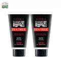 Tea Tree ที ทรี โฟมล้างหน้า ฟอร์เมน เฟเชียล โฟม สำหรับผู้ชาย ลดมัน กระชับรูขุมขน ปกป้องและแก้ปัญหาสิว  ขนาด 4.8 ออนซ์ แพคคู่ 2 หลอด