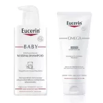 Eucerin Omega Balm 200ml. + Baby Wash and Shampoo 400ml. ยูเซอริน โอเมก้า บาล์ม 200มล. + เบบี้วอช แอนด์ แชมพู 400มล.