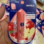 Authentic Japanese lip, it is mixed with sunscreen. Nivea Flavor Lip Delicious Drop Peach smell and apple smell.