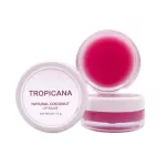 Tropicana ทรอปิคานา ลิปบาล์มบำรุงริมฝีปากน้ำมันมะพร้าว กลิ่น Pomegranate ทับทิม สูตร NON PRESERVATIVE ขนาด 10 G