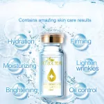 คอลลาเจนกรดไฮยาลูโรนิของเหลว 10ml เซรั่มให้ความชุ่มชื้นไวท์เทนนิ่งสาระสำคัญหดรูขุมขน Anti-aging ดูแลผิวแห้ง