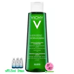 Vichy Normaderm Purifying Astringnt Lotion 200ml Norma Diron Toner, reduce acne, size 200 ml, free 3 pieces, mineral 89, 1.5 ml.