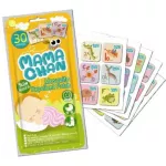 Mamachan With alphabet characters and animals 1 pack/30 pieces