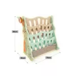 Hellomom, a rabbit book shelf for 3 layers of children with 3 channels, cute deer designs, rabbit bokshelf