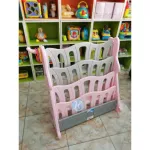 Hellomom, a rabbit book shelf for 3 layers of children with 3 channels, cute deer designs, rabbit bokshelf