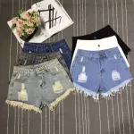 Short jeans High -waisted jeans Short -sleeved jeans Korean style fashion pants