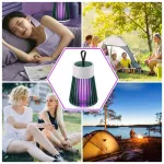 เครื่องดักยุงไฟฟ้า เครื่องดักยุง เครื่องดักยุง เหมาะสำหรับโคมไฟตั้งแคมป์ในร่มและกลางแจ้ง นักฆ่ายุงในครัวเรือน