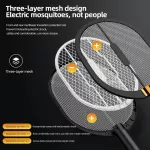 Solike แร็กเก็ตแมลง Killer Stun ที่มีประโยชน์ USB ชาร์จยุงแมลงแร็กเก็ต 3 In 1 Home Electric Fly Bug