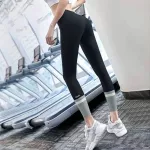High -waisted yoga pants, lifting the hips, lifting peach, buttocks, sports pants, slimming exercise