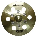 Arborea Dragon unfolds 16 inch/40 cm. Model D-16TZ Tamborin Ozone with 6 hole punching channels.