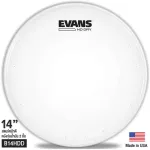 Evans™ B14HDD หนังกลองสแนร์ 14" แบบขุ่นน้ำมัน 2 ชั้น หนา 5+7.5 มิล พร้อมวงแหวนหนา 2 มิล HD Dry Snare Batter Drumhead ** Made in USA **