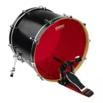 Evans ™ BD22HR Couple Leather / Base 22 "Drum Film, 2 -story red oil, 7 mm thick + 7 mm Hydraulic ™ Red Bass Bass Batter Drumhead ** Made in USA **