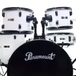PARAMOUNT PJ-100 Drum 5, White Black Black / Hihote stand / stand unfolding / unfolding hat / unfolding 16 inches + free drum chair & drums