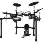 NUX DM-7X Electric Drum, 5 drums, 4 drums, unfolding, drums, nets, all mosquito nets, designed by Remo + Free Drum Chair & Wooden Wood **