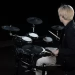 NUX DM-7X Electric Drum, 5 drums, 4 drums, unfolding, drums, nets, all mosquito nets, designed by Remo + Free Drum Chair & Wooden Wood **