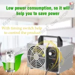 พร้อมส่ง เครื่องผลิตโอโซน ฟอกอากาศ ฟอร์มาดีไฮด์ ฆ่าเชื้อโรค 32 กรัม/ชม เครื่องฟอกอากาศ เครื่องกรองอากาศ