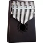Hluru HG-MH2 Kalimba เปียโนนิ้วมือ คาลิมบา 17 คีย์ คีย์ C ช่องเสียงตรงกลาง ทำจากไม้มะฮอกกานี + แถมฟรีถุงเก็บรักษา & ค้อน