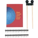 Miaoyin GZ-13, 12-inch Hand Pan Drum, 13 Key Steel Tongue Hand Pan Drum + Free Bag & Sticker & Sticker & Guide