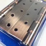 Solex No.5335ACBF2, 5x3 inch stainless steel hinges, 3.5 millimeters, Pette, X2, black copper color