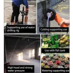 12V box color, small water pump, household, type 120 mm x 40 mm.