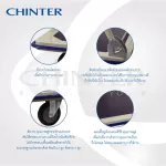 Chinter wha -0003-wh004 Foldable steel wheelchair weighing 220 kg and 370 kg wheels PU handle, one side, can be folded