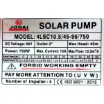 DC/AC Jo Dai 750W Hybrick into the pond 4 water out 2 motor stainless steel For 340W3 panels, submers submers serial stalls