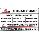 Electricity pump DC Joe Dai 750W out water 2 1HP LHF 20-14-96/750 W used with 340W panel 3 DC pump DC DC Electric Pump DC Pump solar cell pump DC