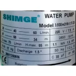 Shimge Ground Pump 1.5 "1.5HP 18 D5