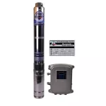 Set DC Ground Pump, Mitsu Max 400W into the pond 3 water out 1.25 + 340w panel, 2 panels + set of equipment 3DC48-400/3-47