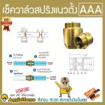 เช็ควาล์ว ตั้ง ทองเหลือง  เกลียวนอก/เกลียวยใน   3 นิ้ว รุ่น AAA  ** ส่งฟรีKERRY **