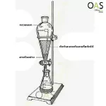 Separatory Funnel Glass Teflon Stopper, 500ml