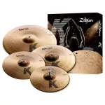 Zoldjian® KS4681 K Sweet Cymbal Pack, 4 pieces of plastering sets give a fierce tone. Dark responds to the drummer's play. In the set consists of