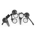 NUX® DM-210 Electric Drum, 5 Drum/3 Drums, Output, Stop, Hit Rim Shot, get 15 drum sounds with Bluetooth/USB training mode.